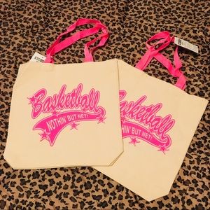 Basketball Canvas tote bags